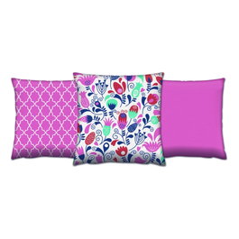 Aberto Design Juego de Cojines Multicolor (3 piezas)